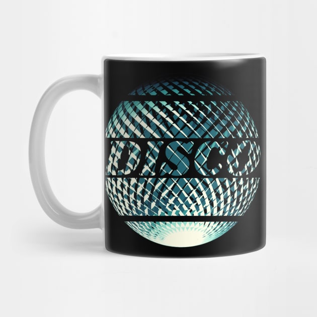 Steel blue disco discoball by Bailamor